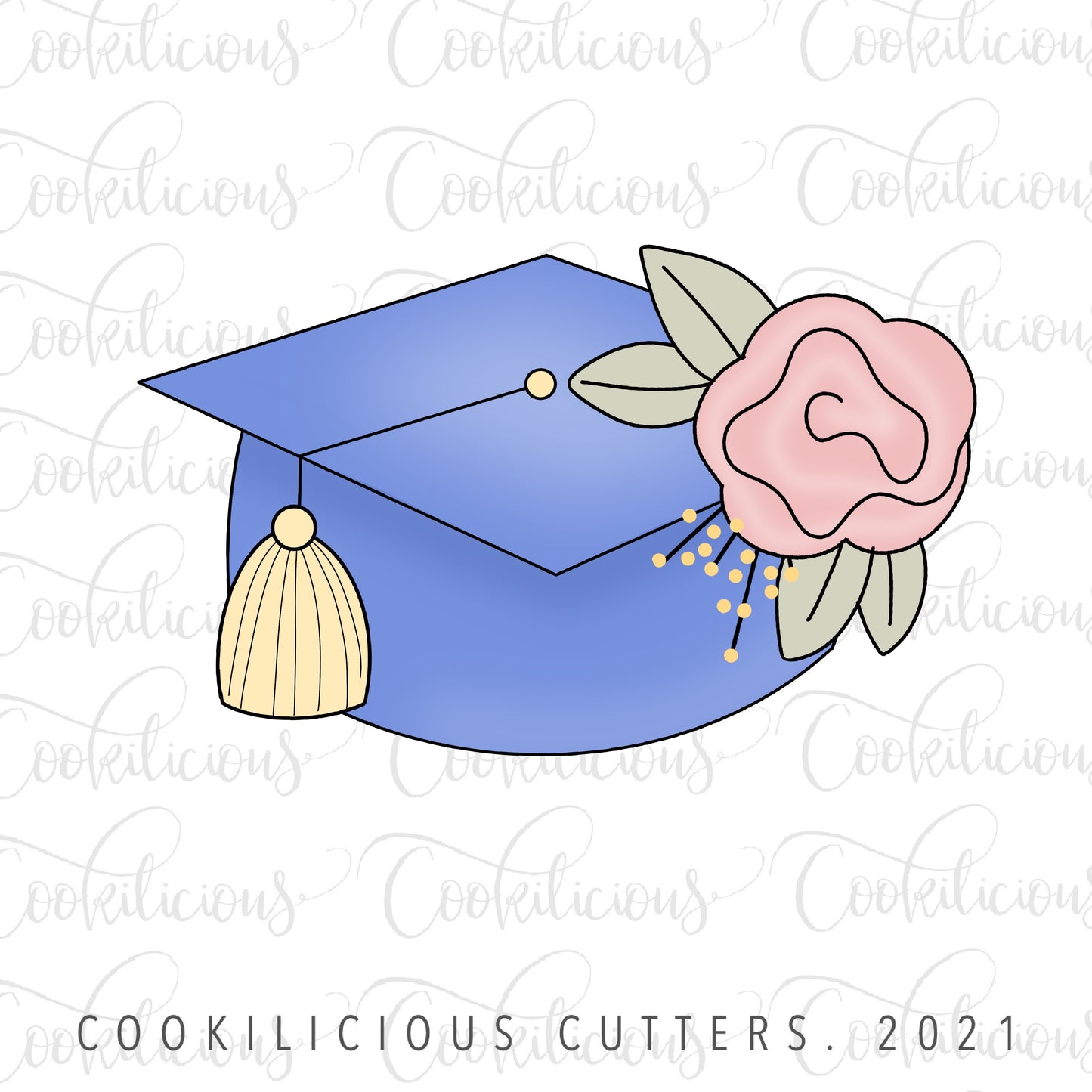 Floral Grad Cap