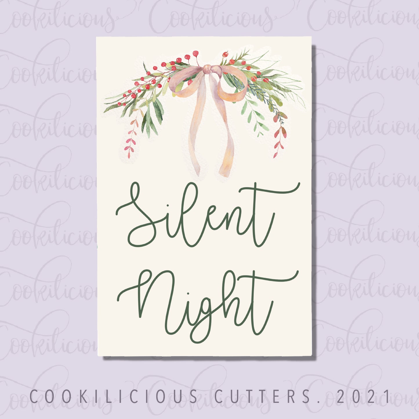 Silent Night Rectangle Tag