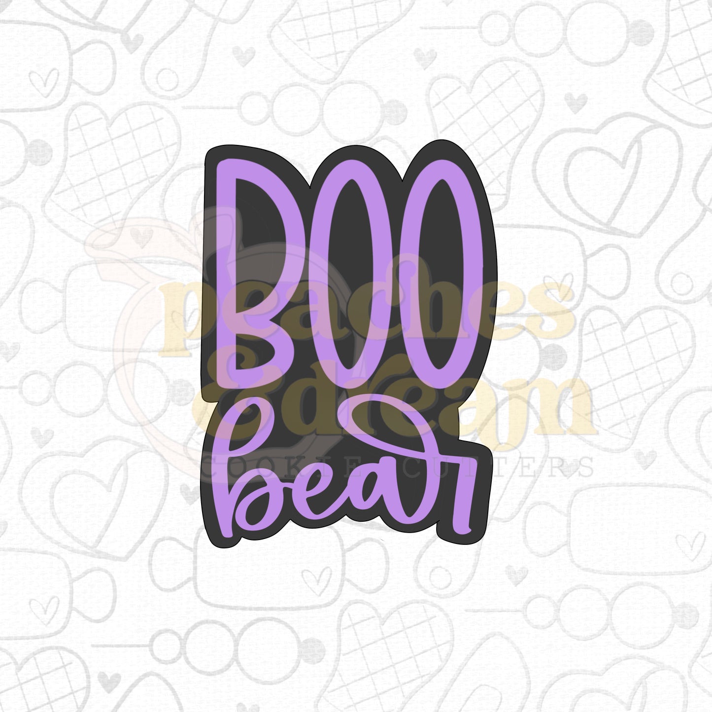 STL - BOO BEAR PLAQUE