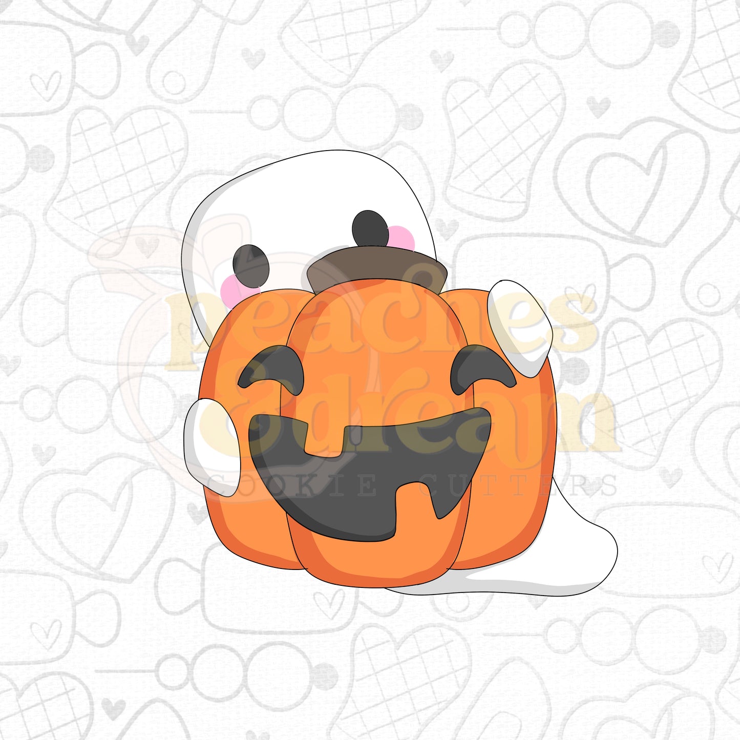 STL - GHOST HOLDING PUMPKIN