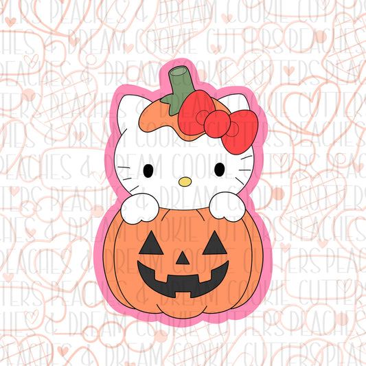 STL - KITTY IN PUMPKIN