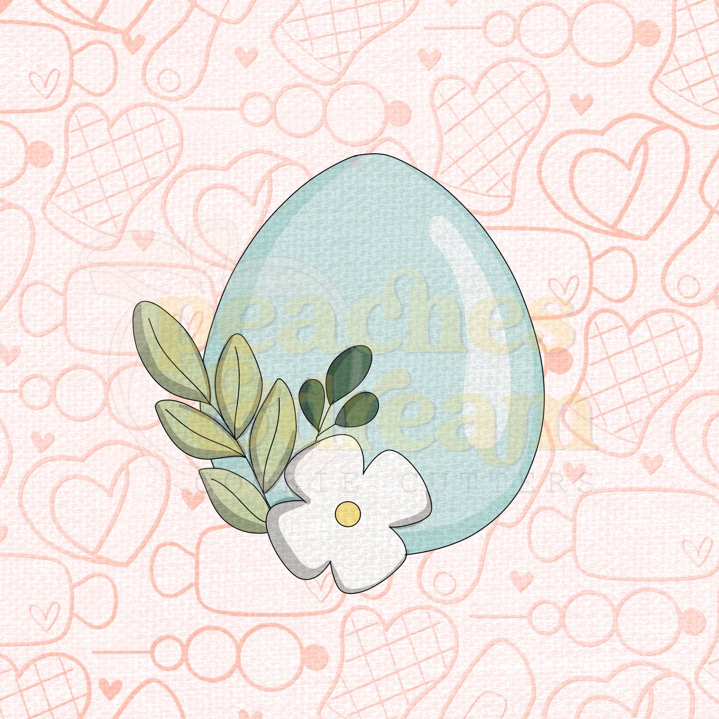 STL -  CUTE FLORAL EGG