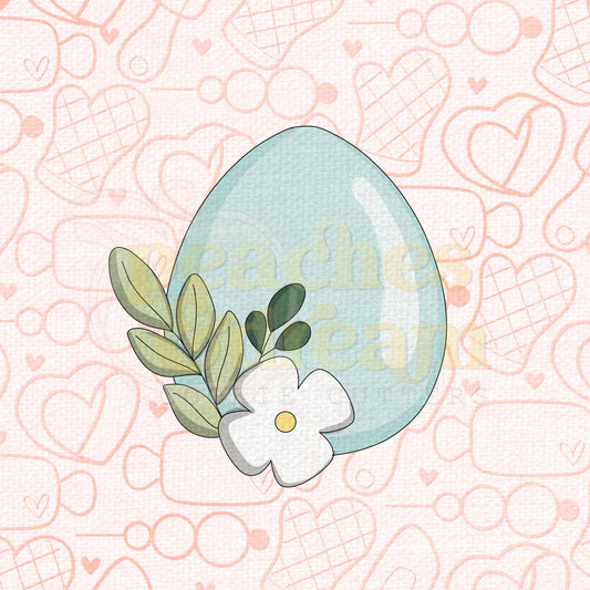 STL -  CUTE FLORAL EGG