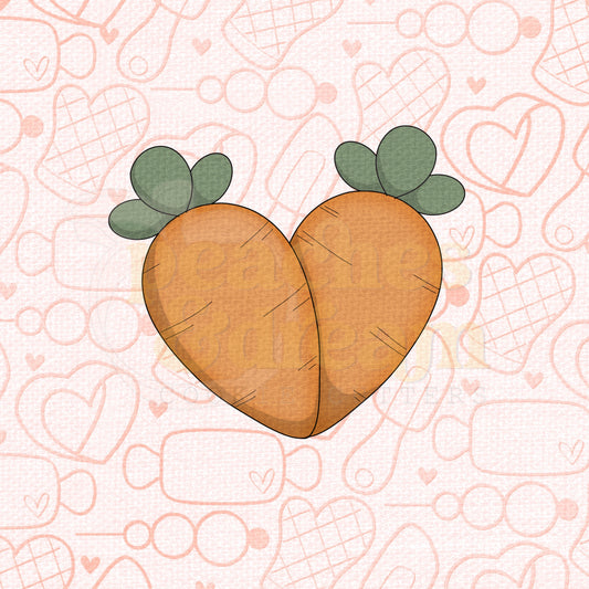 STL - CUTE CARROT HEART