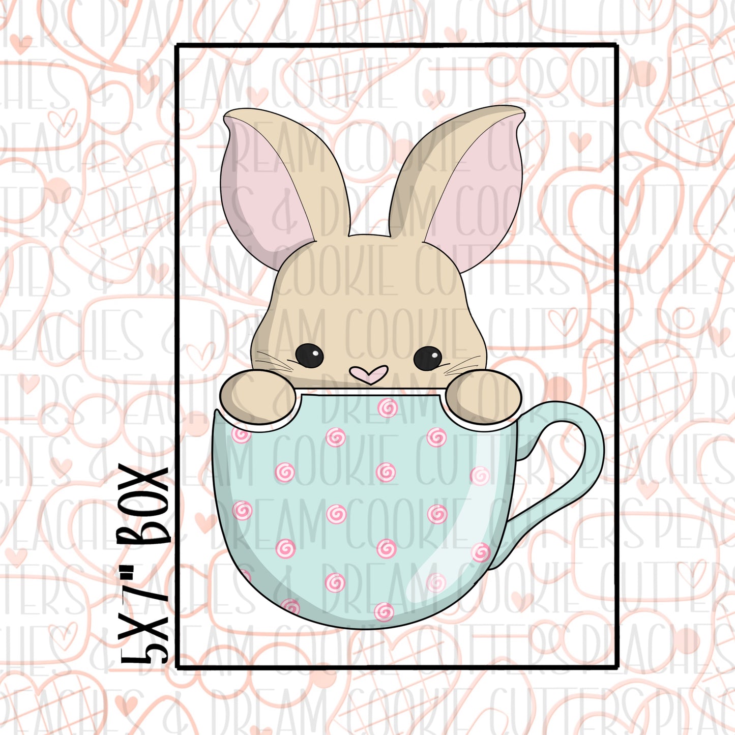 STL - BUNNY TEACUP SET