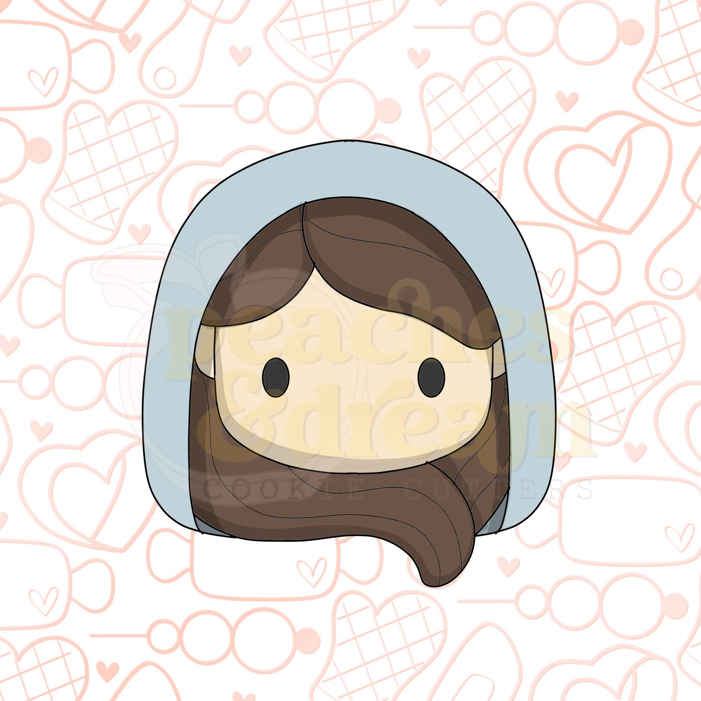 STL - SQUARISH MARY FACE