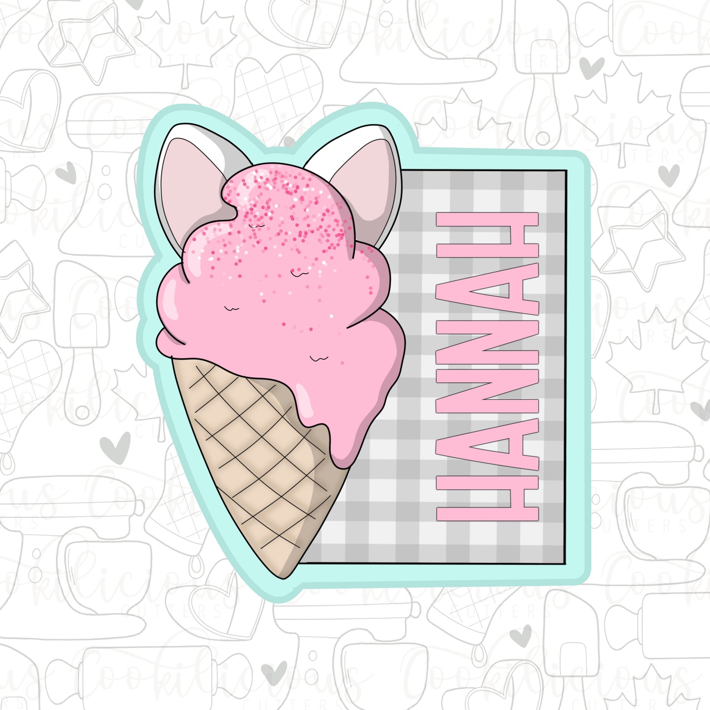 Bunny Ice Cream Plaque