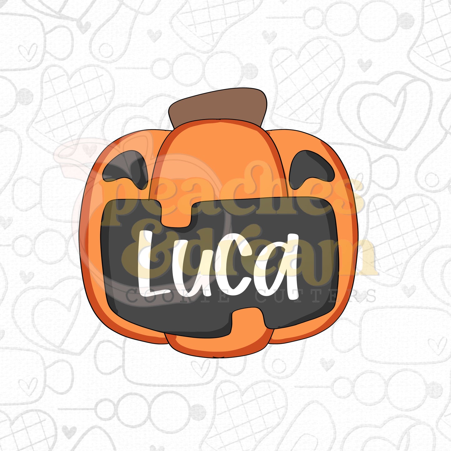 STL - PUMPKIN FACE NAME