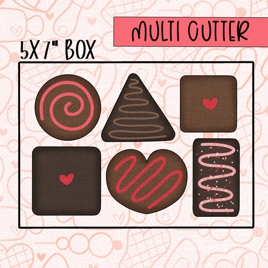 STL - BOX OF CHOCLATES (MULTI CUTTER)