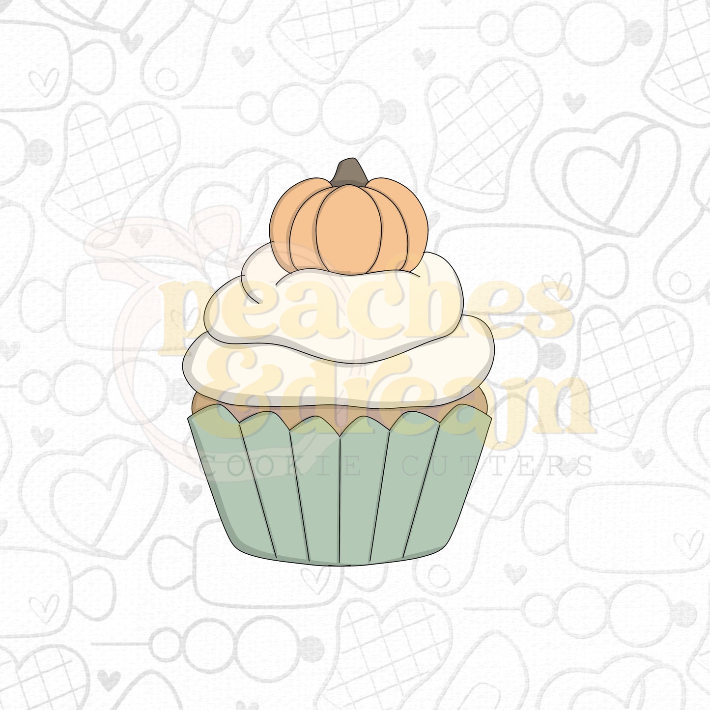 STL -  PUMPKIN CUPCAKE