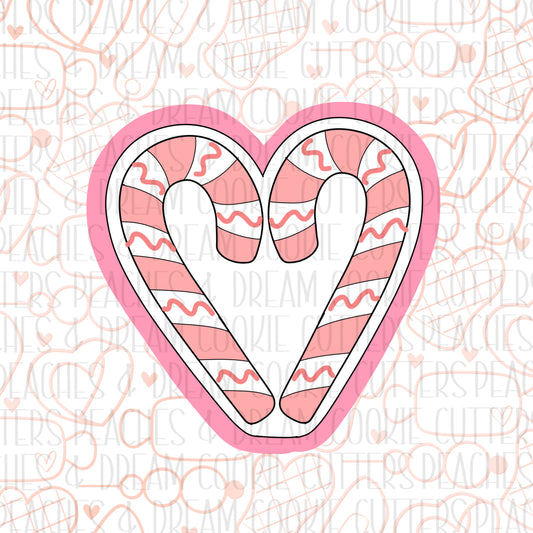 STL - CANDY CANE HEART