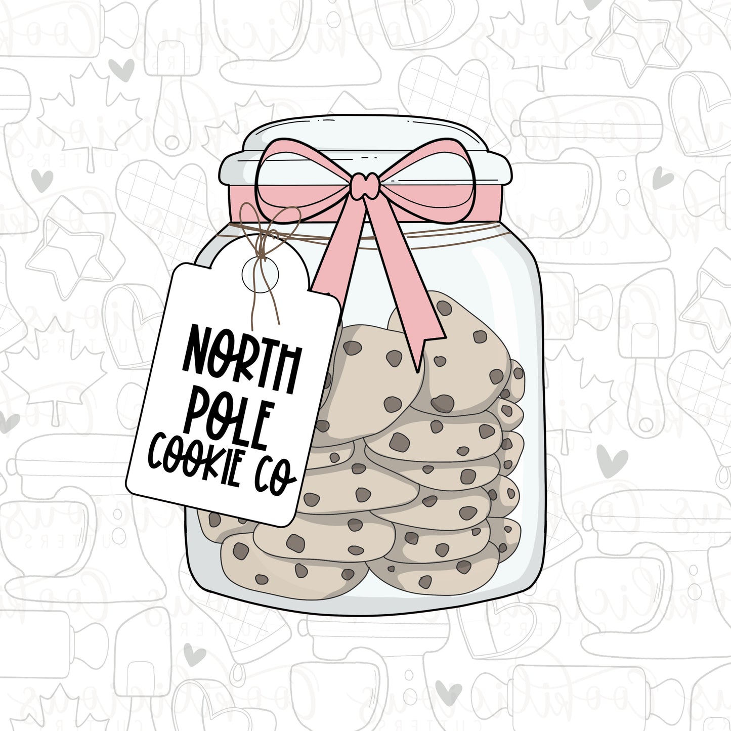 STL - CUTE COOKIE JAR TAG