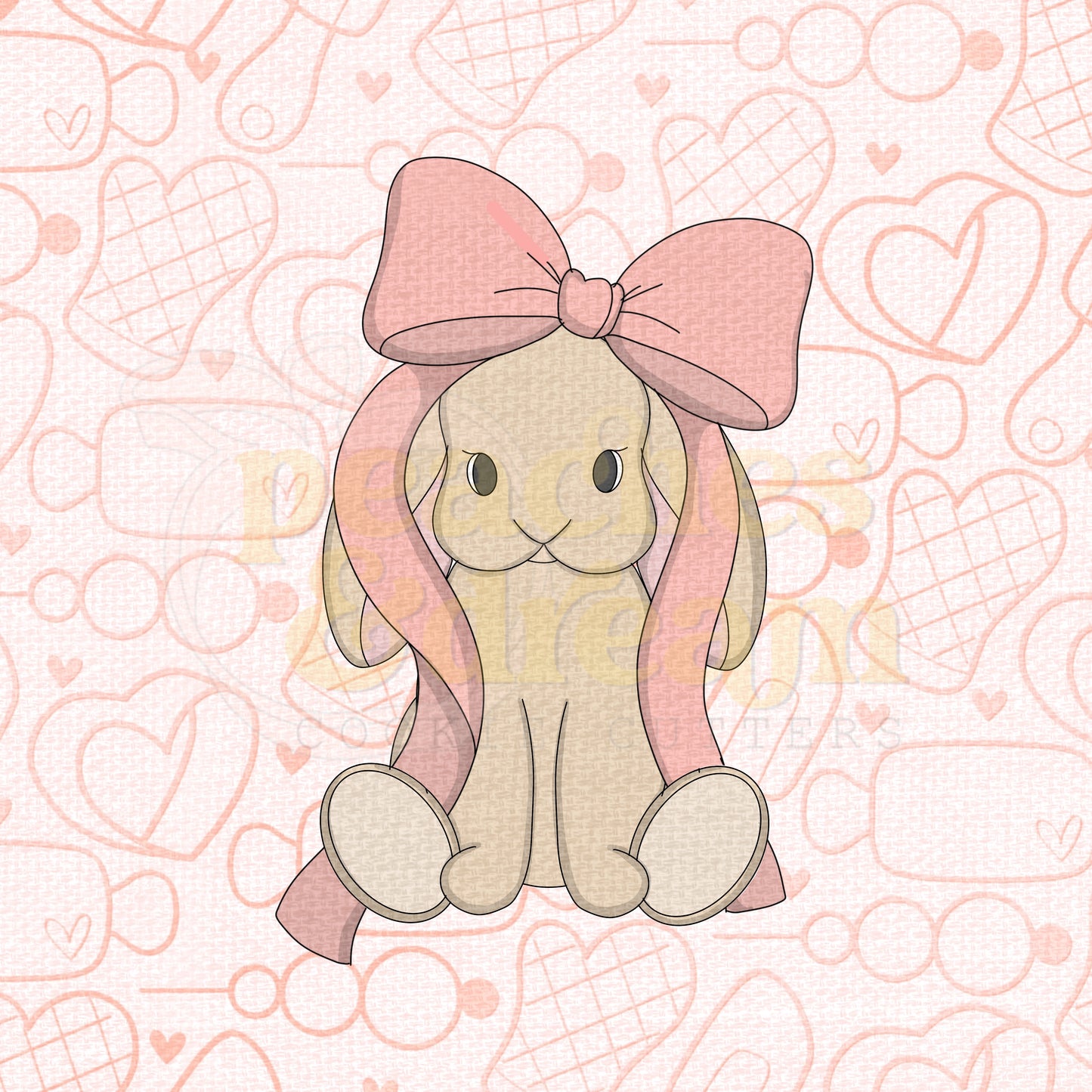 STL -  STUFFED BUNNY BOW
