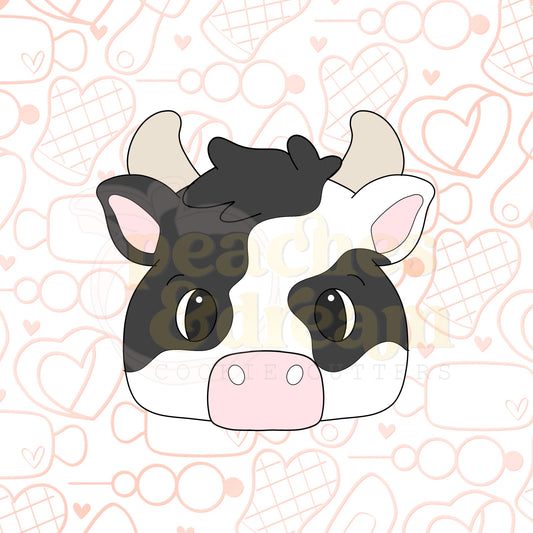 STL - SQUARISH COW FACE