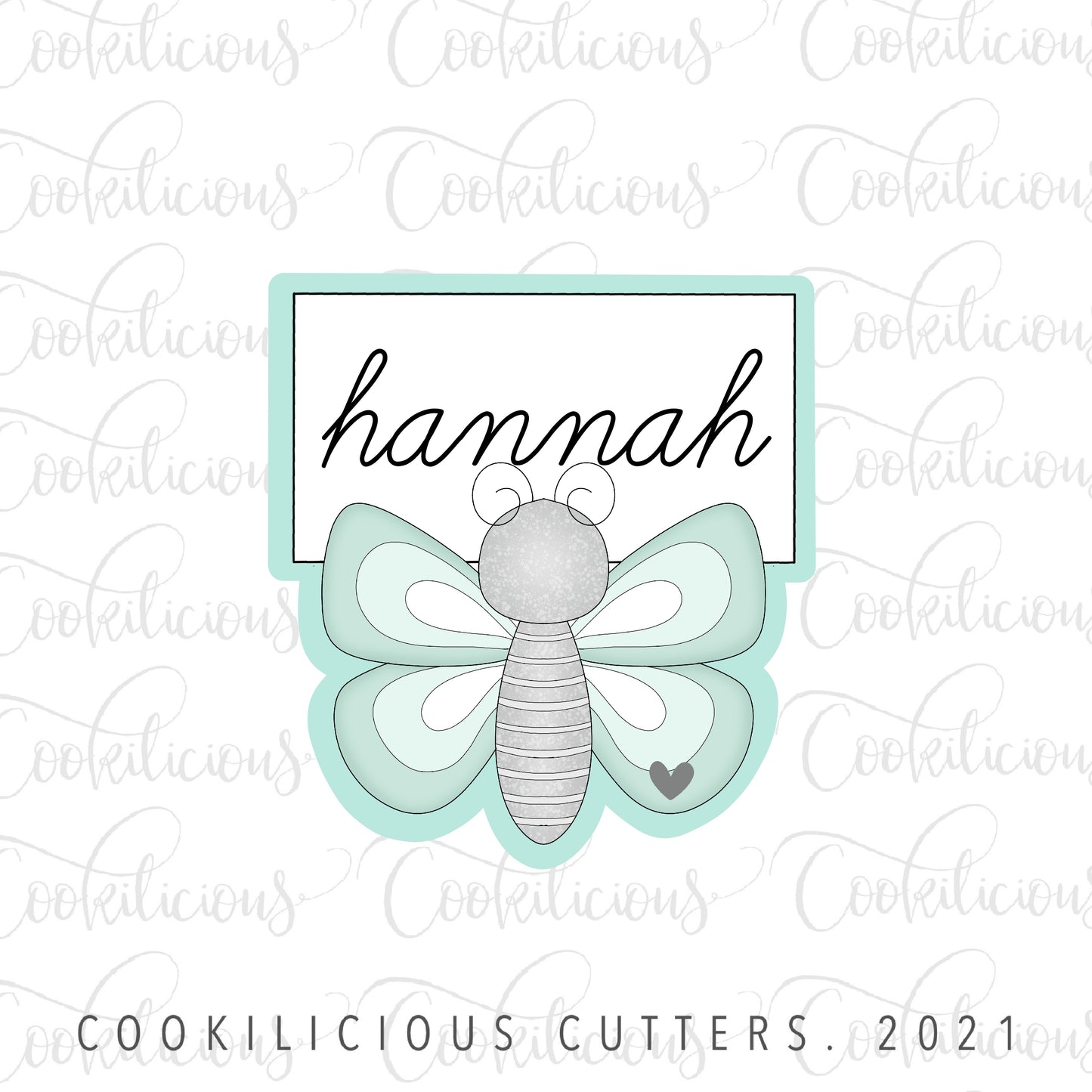 STL - BUTTERFLY NAME CARD
