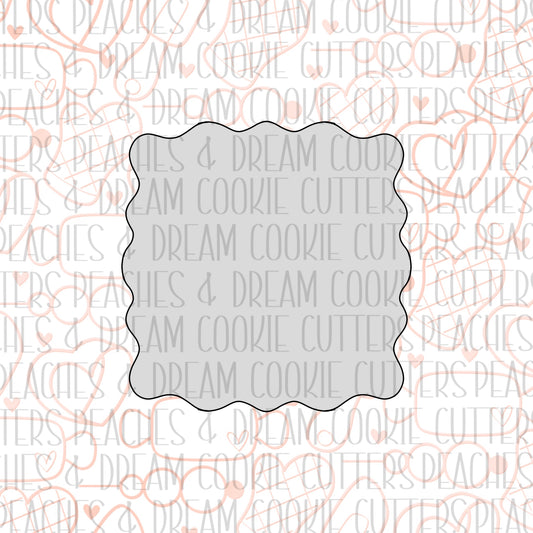 STL - WAVY SQUARE PLAQUE