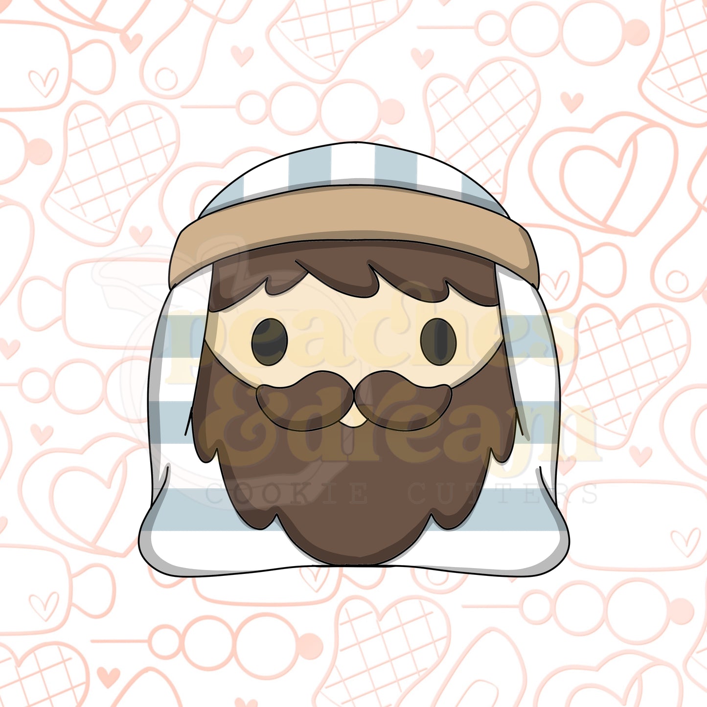 STL - SQUARISH WISEMAN FACE