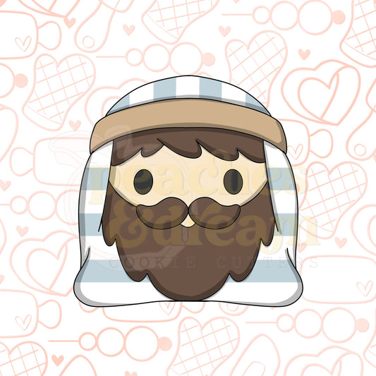 STL - SQUARISH WISEMAN FACE