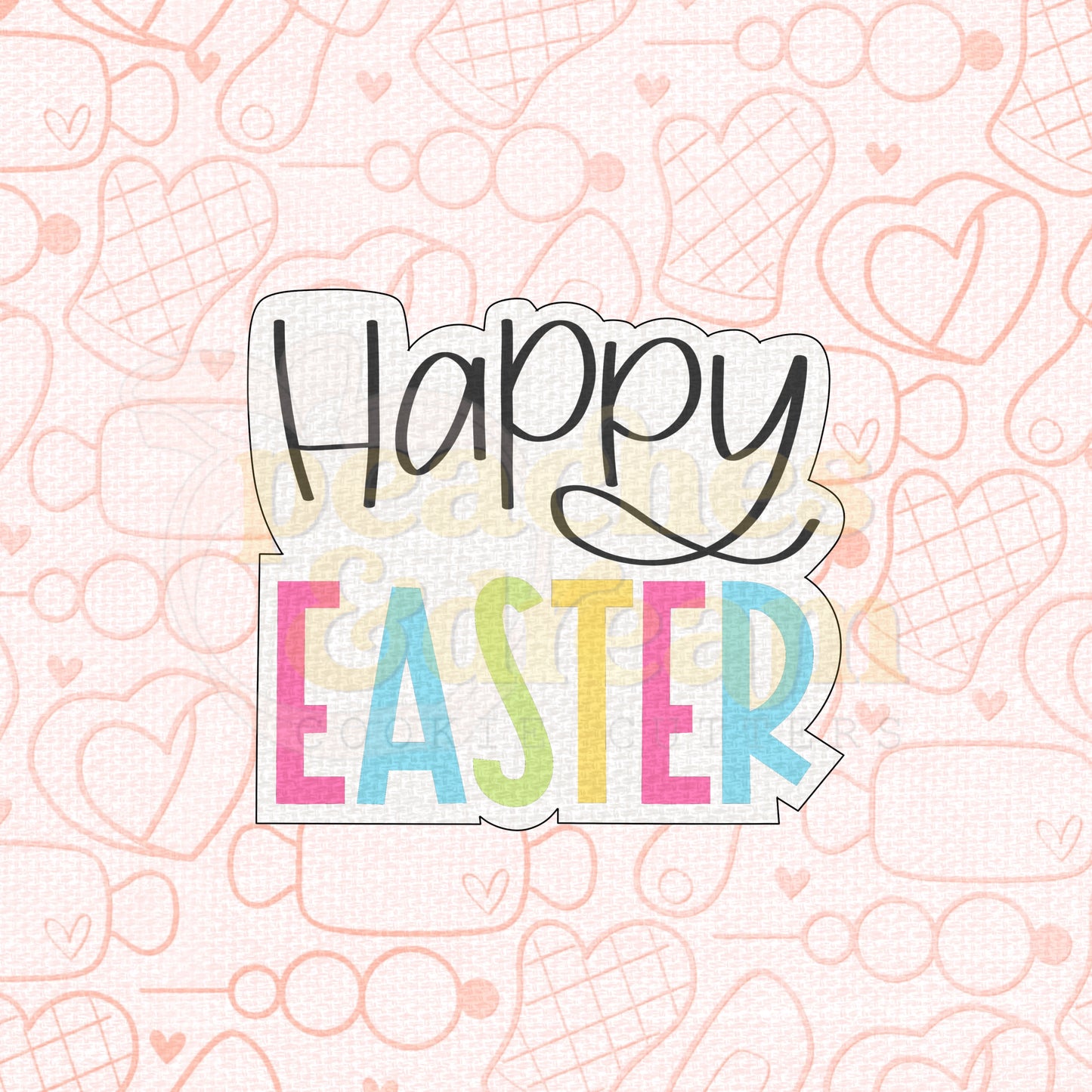 STL -  SQUARISH EASTER PLAQUE