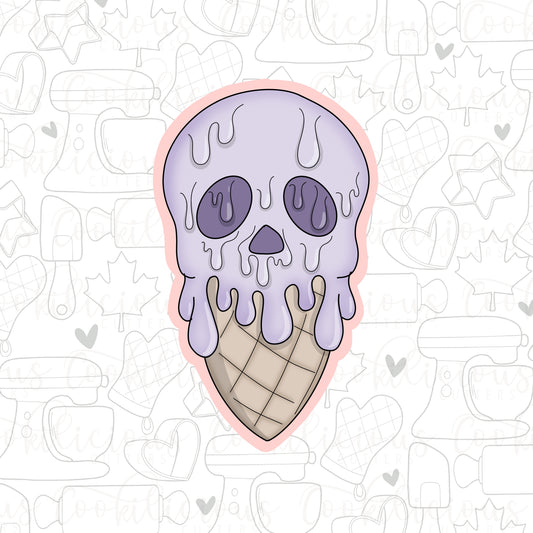 Skull Ice Cream Cone