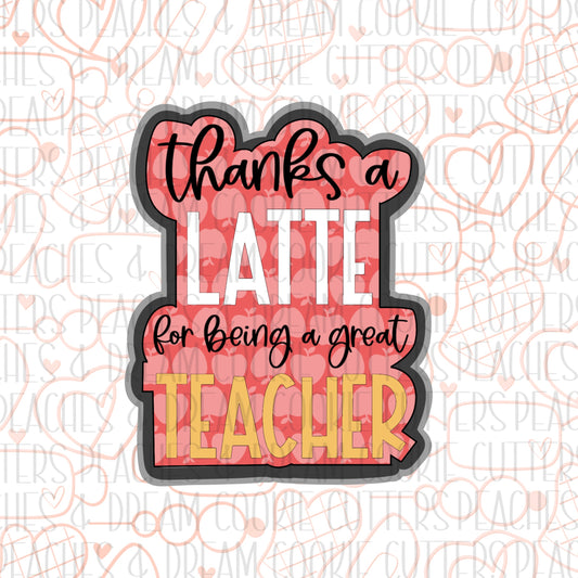 Latte Teacher Plaque