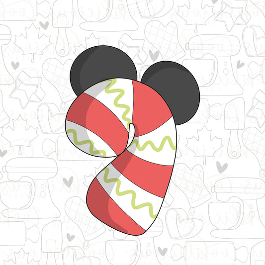 Mouse Ears Candy Cane