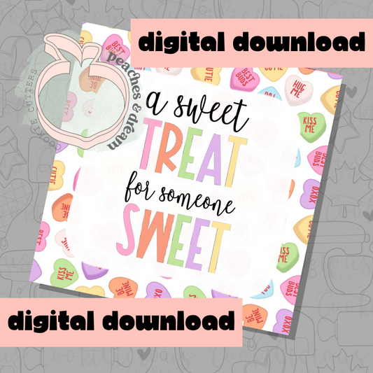 DIGITAL - SWEET TREAT SWEETHEARTS - COOKIE TAG