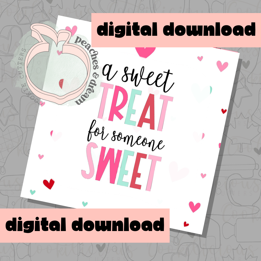 DIGITAL - SWEET TREAT HEARTS - COOKIE TAG