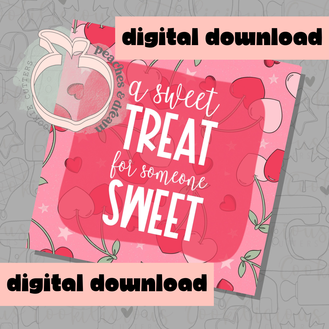 DIGITAL - SWEET TREAT CHERRIES - COOKIE TAG