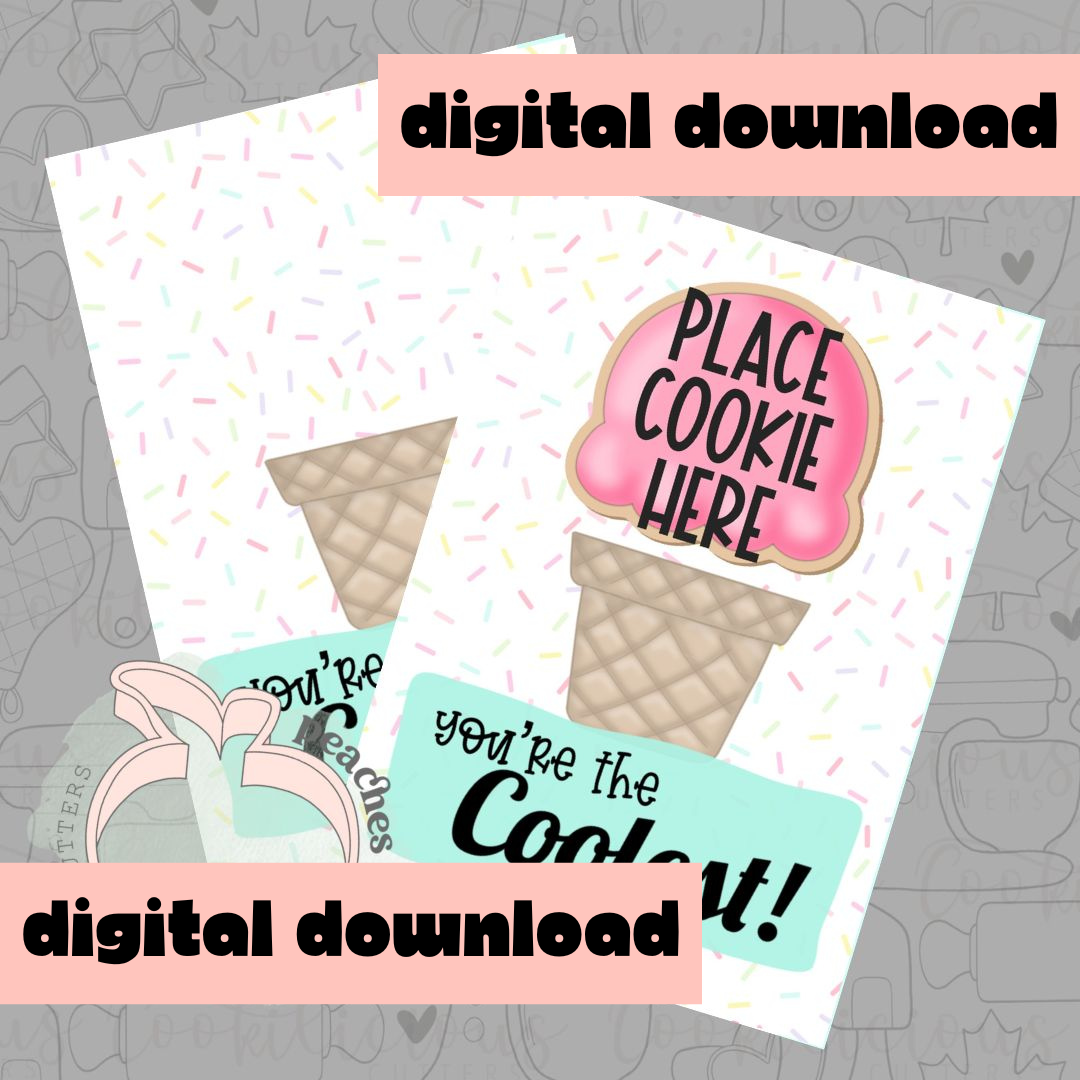 DIGITAL - YOU'RE THE COOLEST - COOKIE CARD