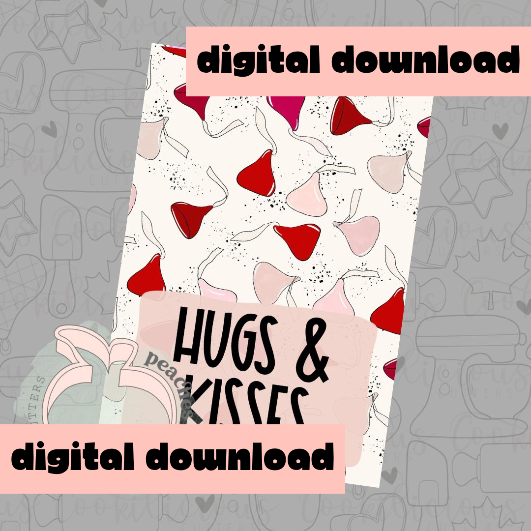 DIGITAL - HUGS & KISSES - COOKIE CARD