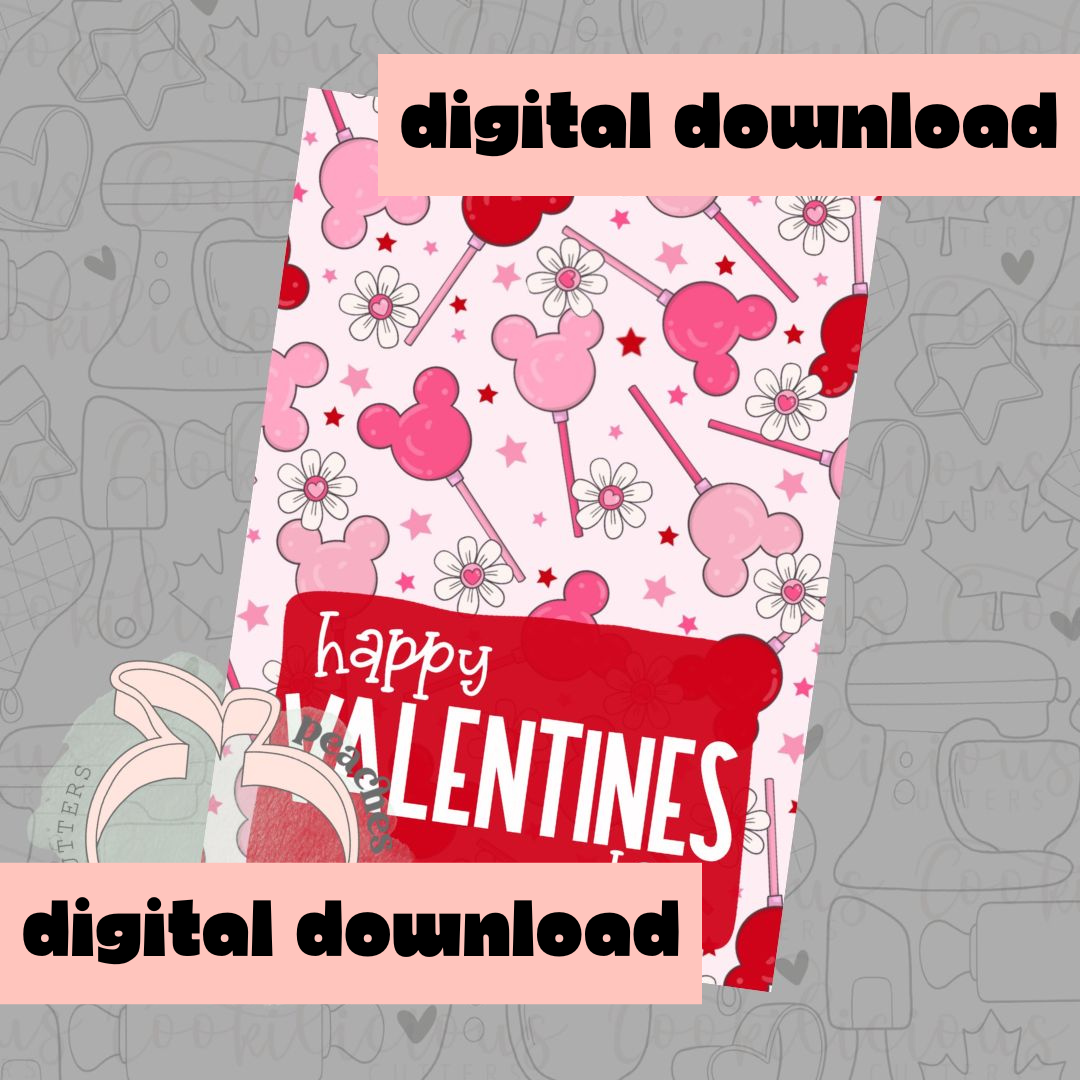 DIGITAL - HAPPY VALENTINES SUCKERS - COOKIE CARD