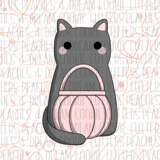 STL - TALL CAT PUMPKIN