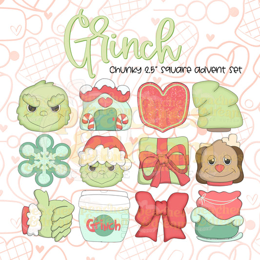 STL - GRINCHY ADVENT SET