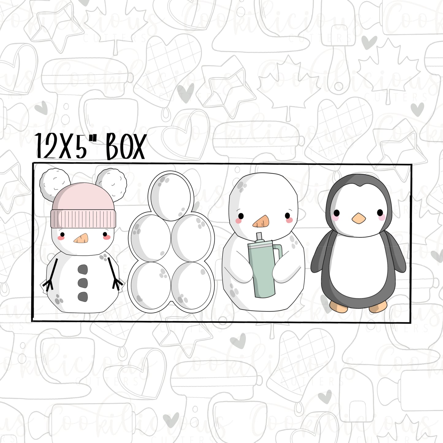 STL - WINTER SNOWMEN SET