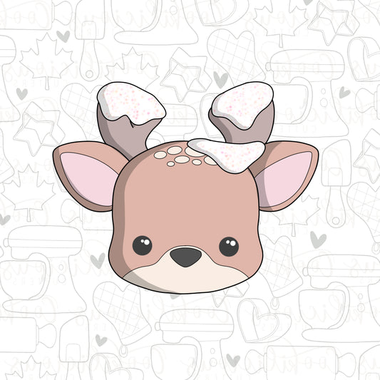 STL - SNOWY CHUBBY REINDEER