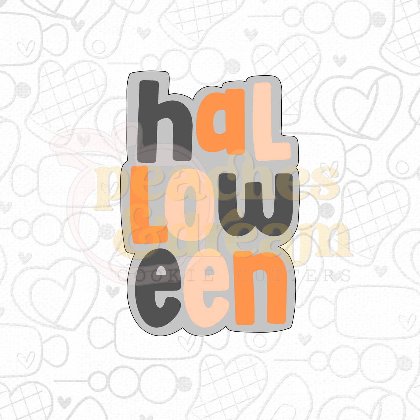 STL - LETTERED HALLOWEEN PLAQUE