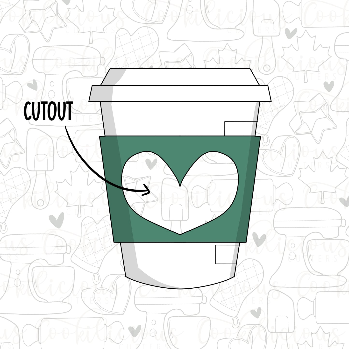 Coffee with Heart Cutout