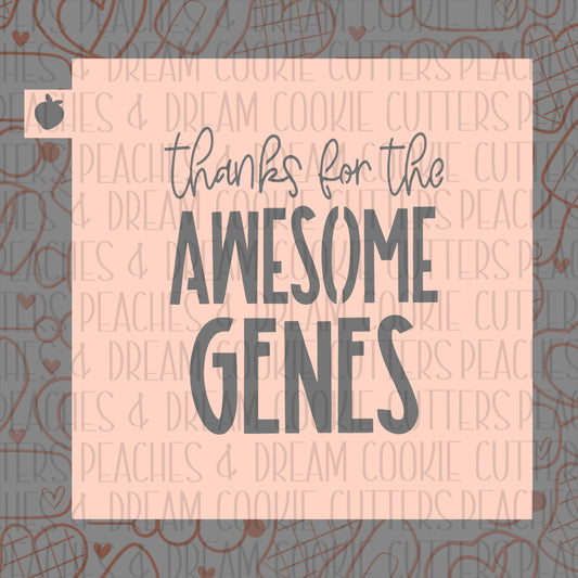 Awesome Genes Stencil