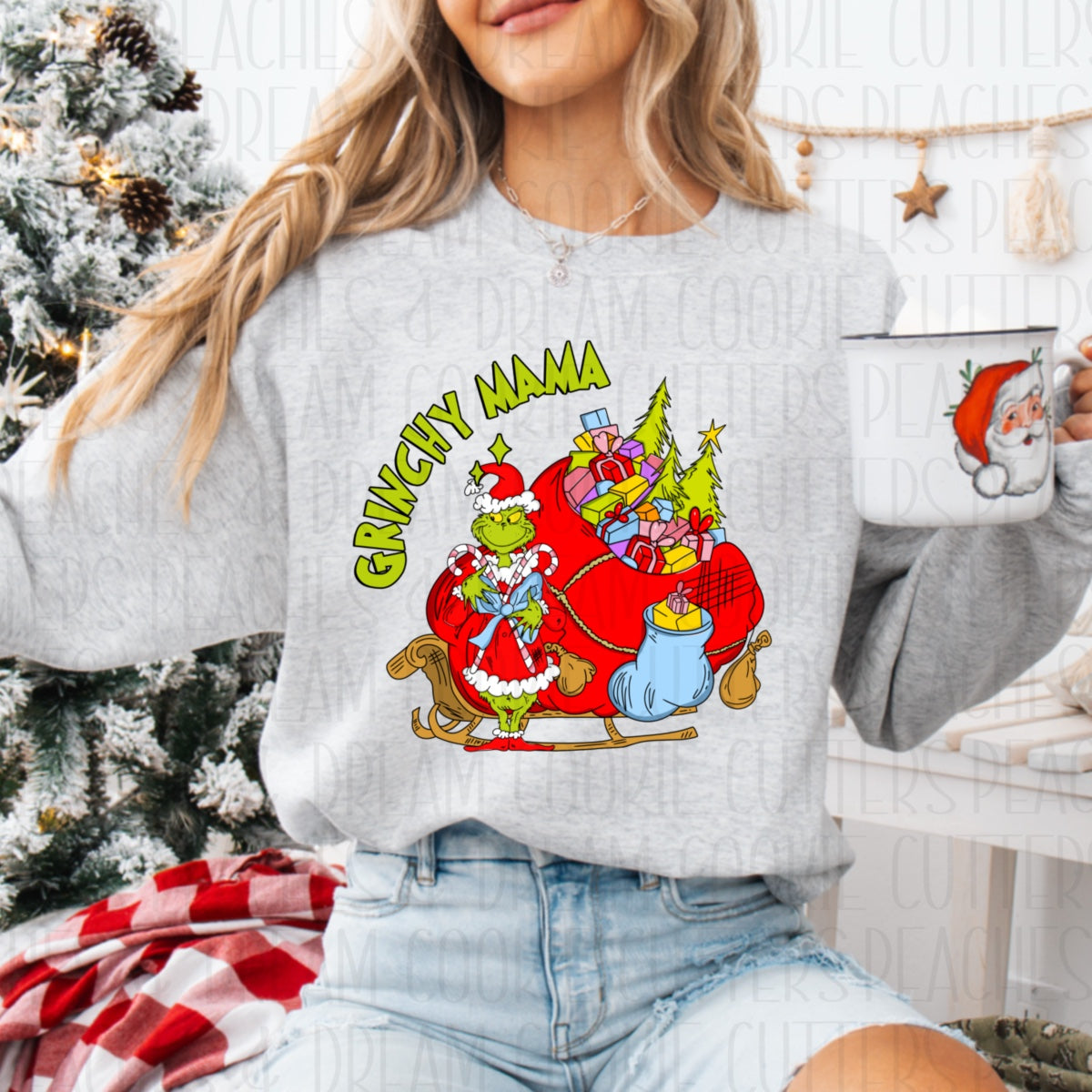 GRINCHY MAMA - Apparel Design