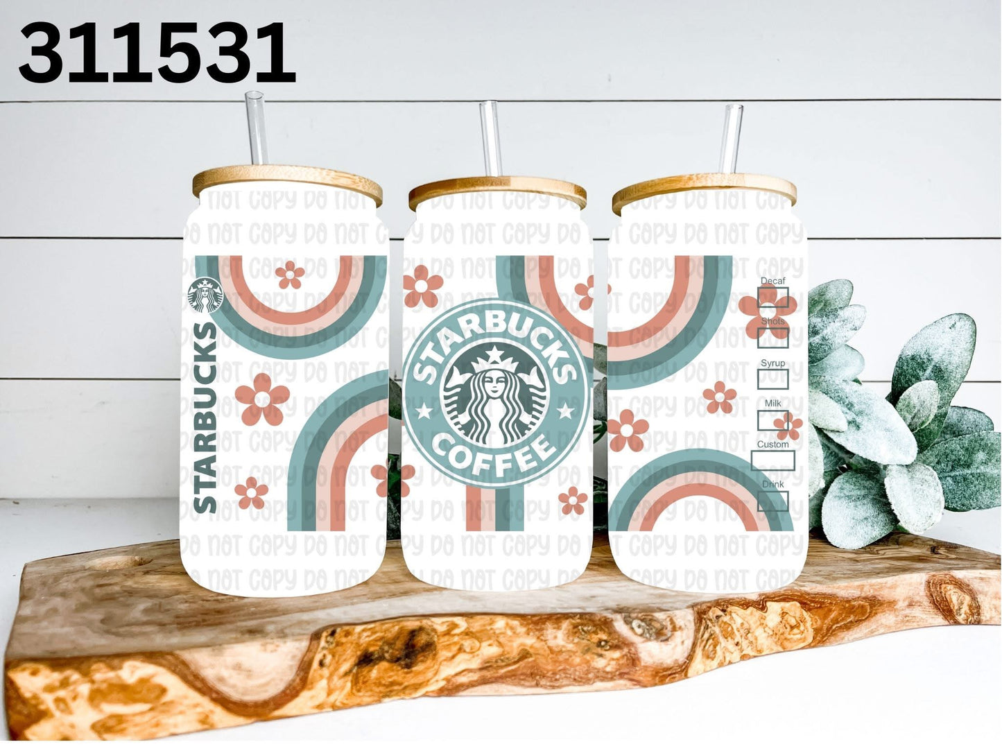 BLUE STARBUCKS Libbey Glass - 16oz