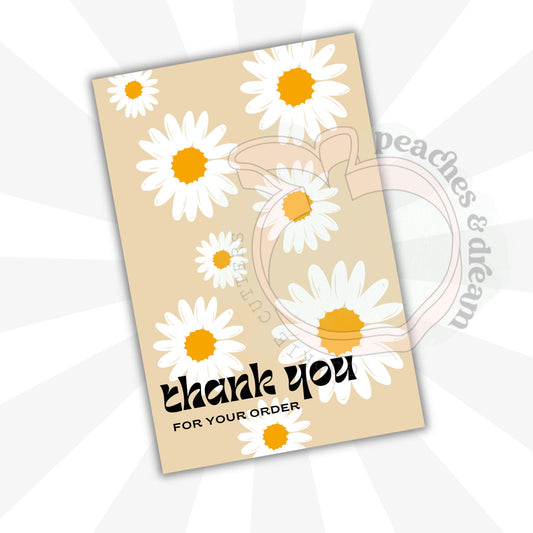 DIGITAL - DAISIES - COOKIE CARD