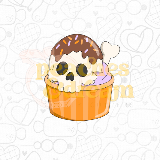 STL -  SKULL ICECREAM CUP
