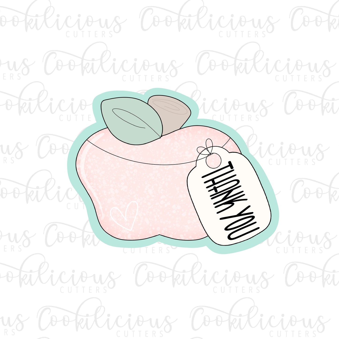 Cute Apple with Tag