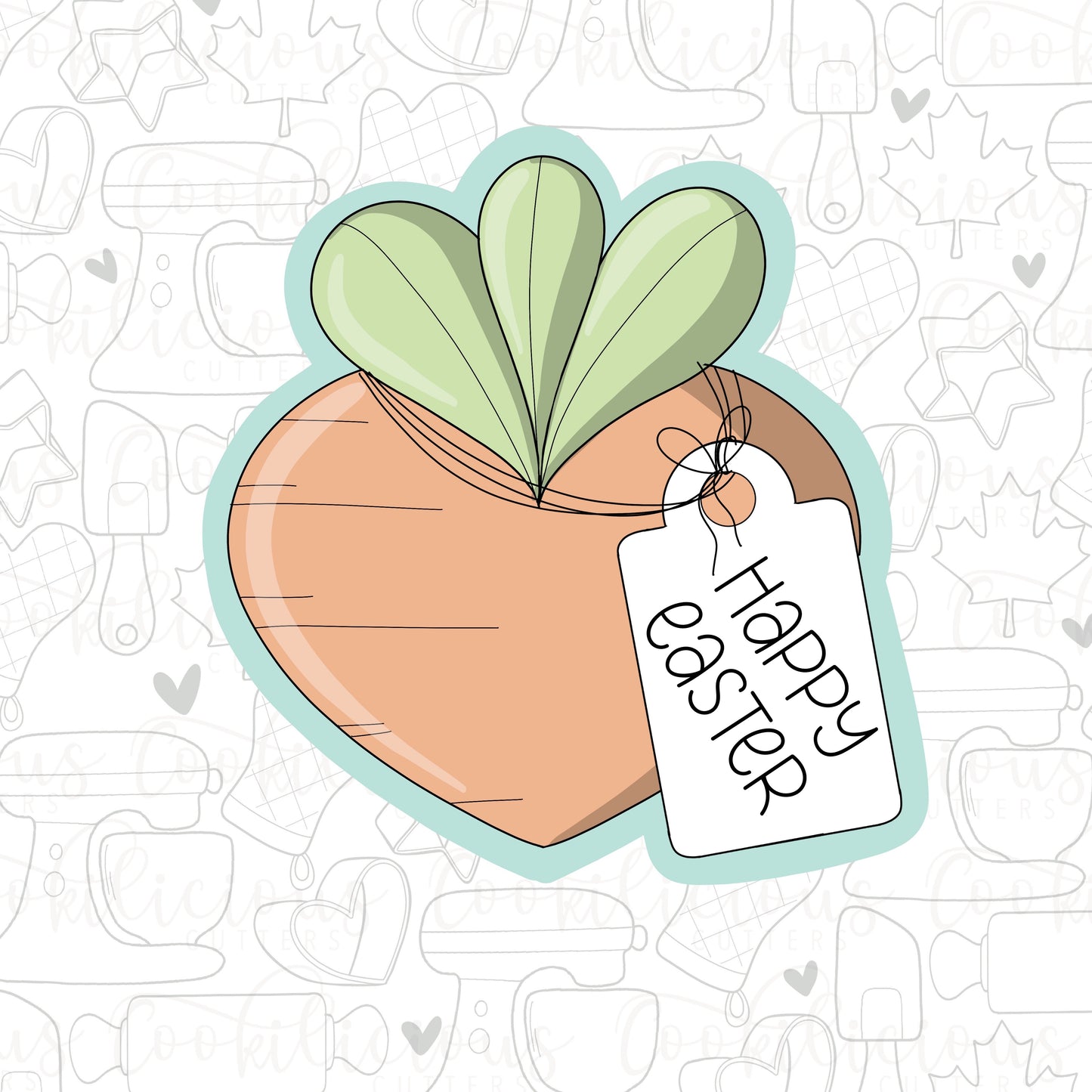 Heart Carrot Tag