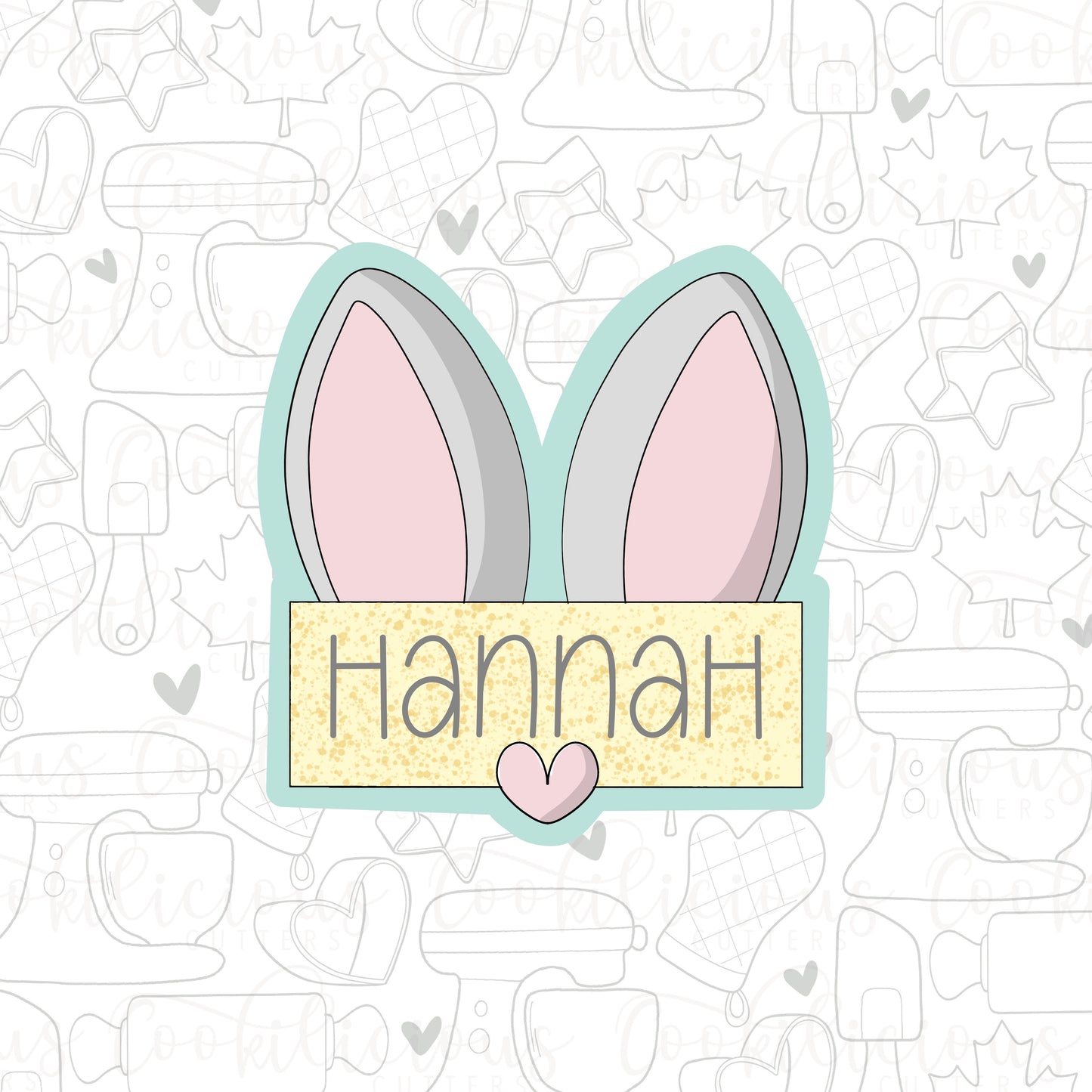 Bunny Name Plaque