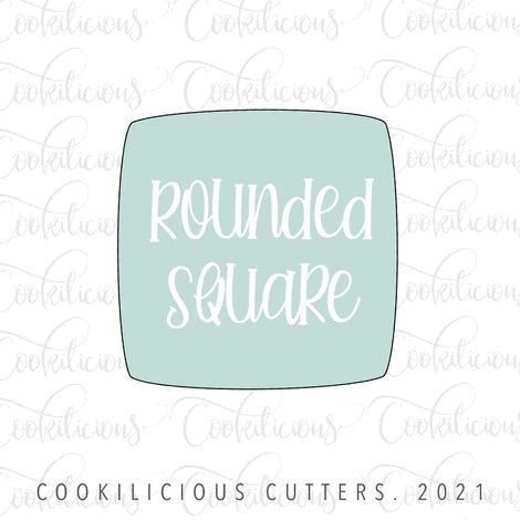 STL - ROUNDED SQUARE PLAQUE