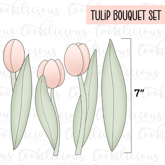 STL - TULIP BOUQUET SET