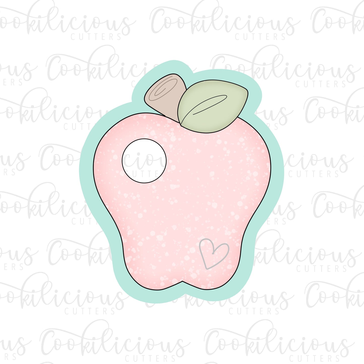 Apple with Circle Cutout