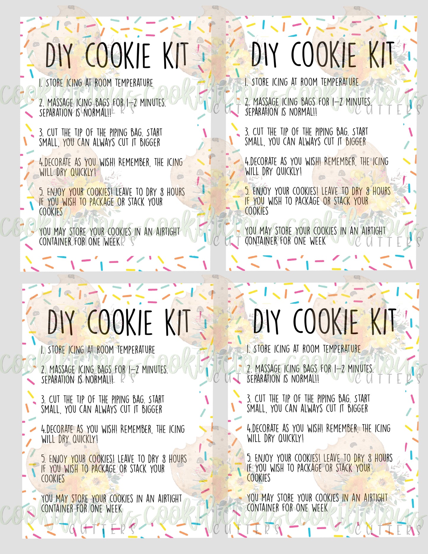 Light Sprinkle DIY Cookie Kit